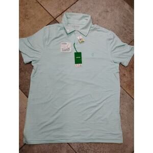 IZOD Men's Short Sleeve Cool FX Polo Shirt, Tanager Turquoi, Medium